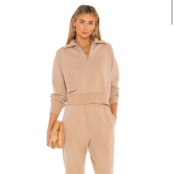 EUC Re/Done × Hanes Revolve 70s Half Zip Tan Pullover
Sweatshirt - Picture 1 of 8